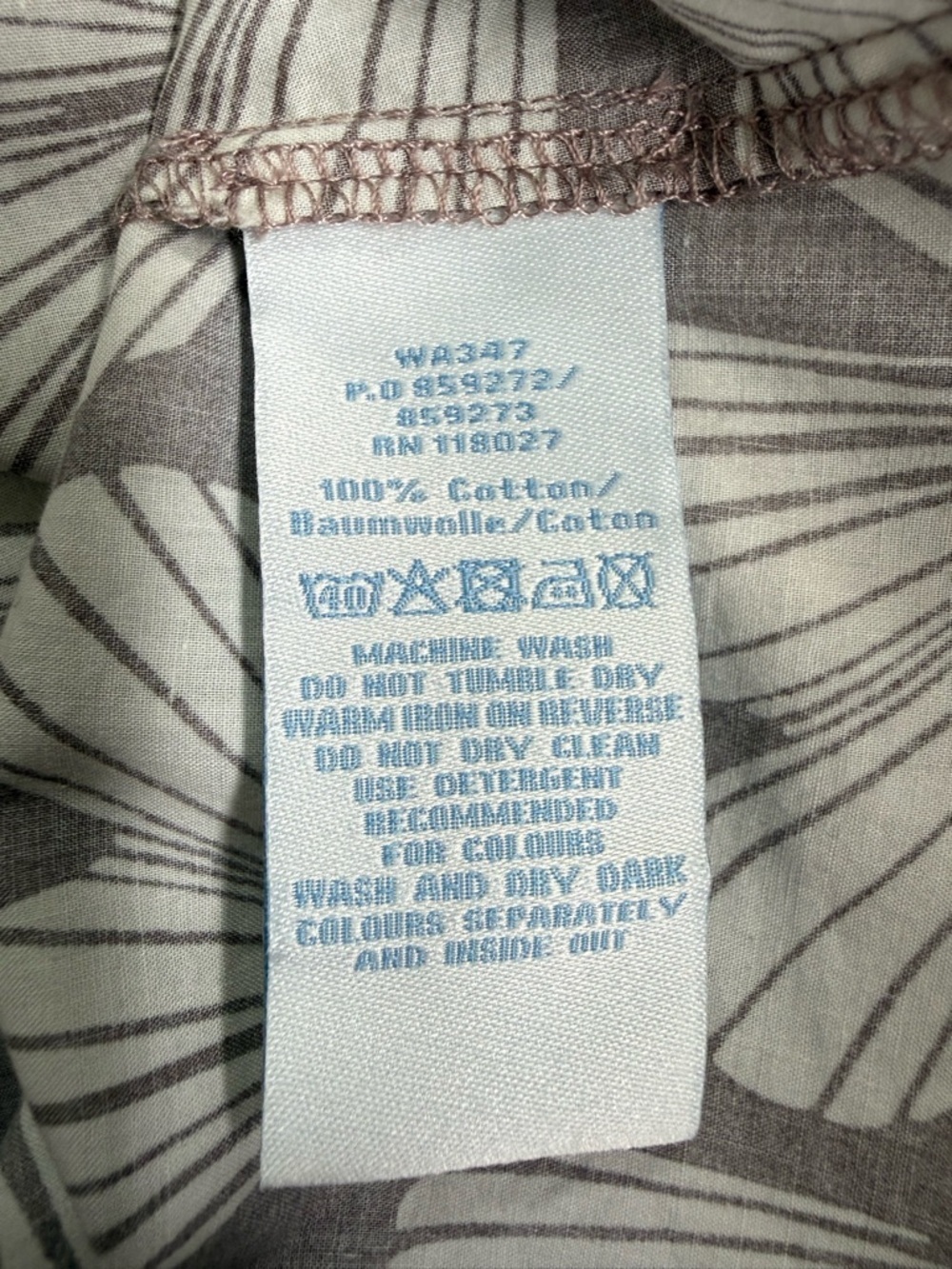 Boden Taupe Floral Sleeveless Top with Yellow Beaded Neckline - Picture 11 of 14